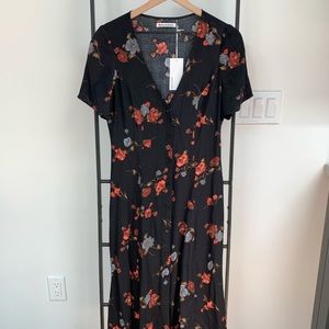 NWT Reformation Locklin Dress in Miramar